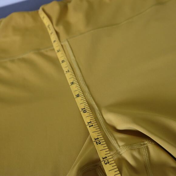 Athleta Womens Ultimate Stash Pocket 7/8 Tight Plus Size 3X Mustard Yellow Gym - Picture 9 of 11